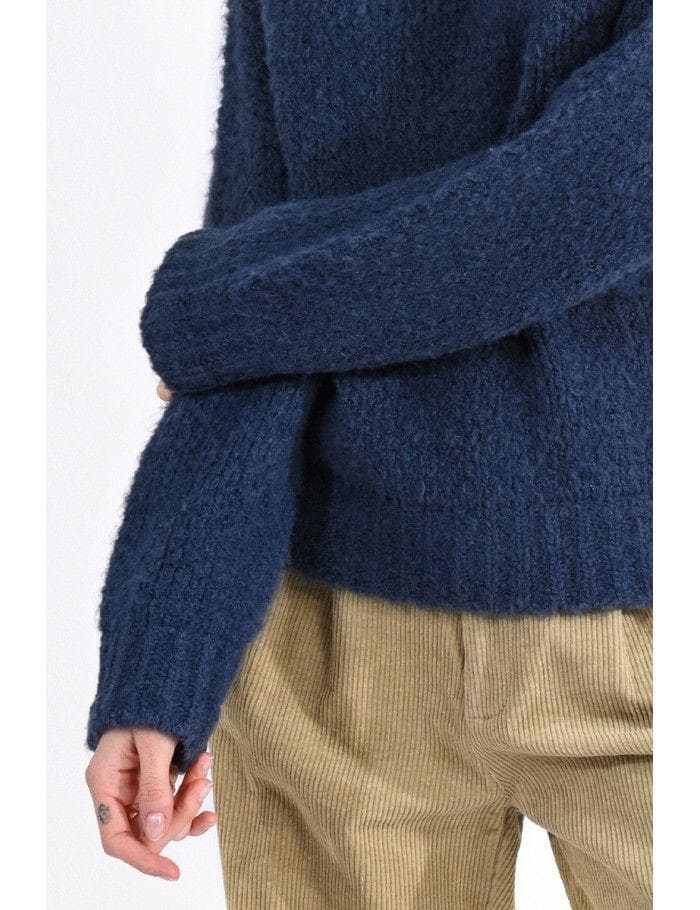 Ultra-Cozy Blue Chunky Knit Sweater Sweater Scout and Poppy Fashion Boutique