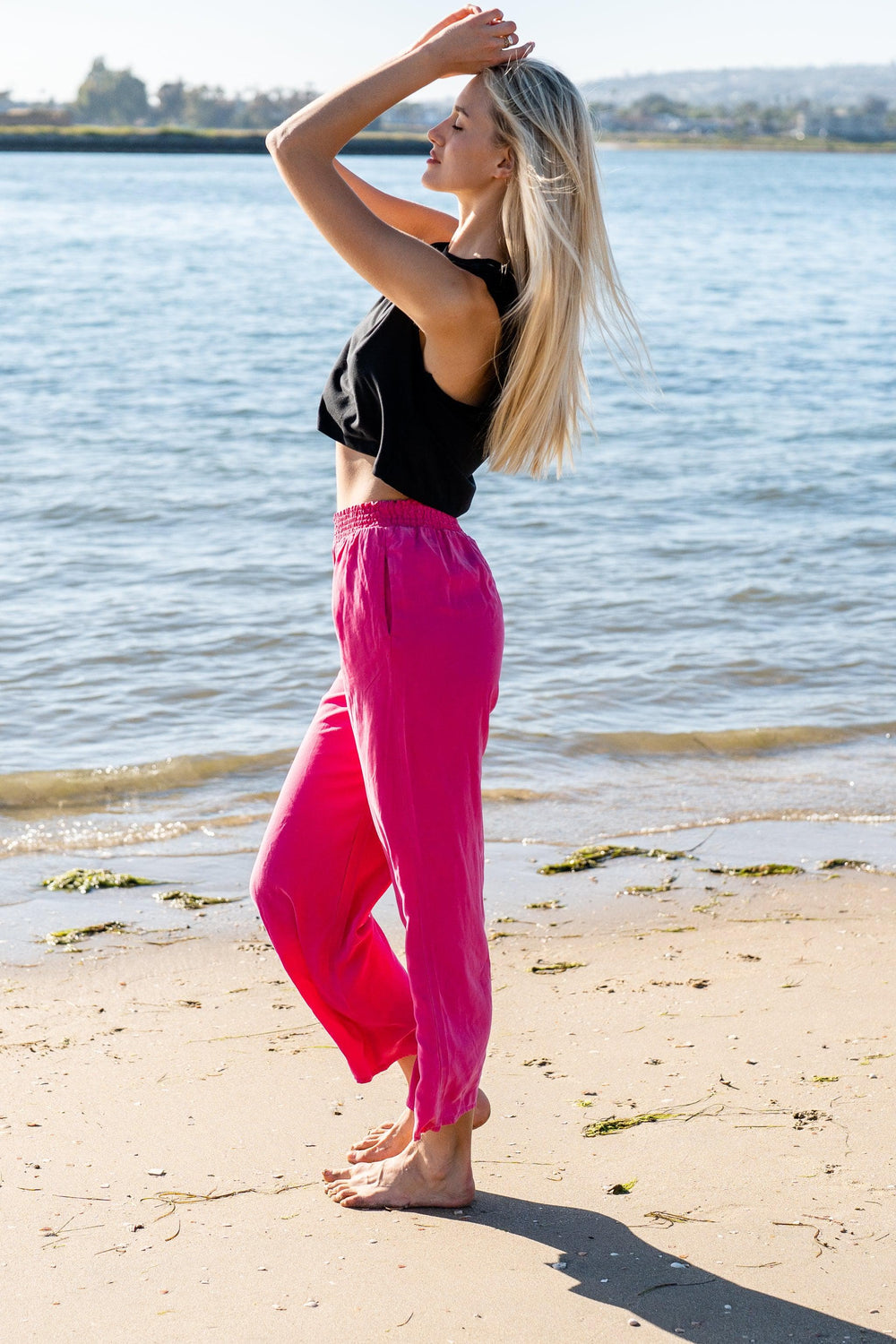 Hot Pink Pants Bottom - Pants Scout and Poppy Fashion Boutique